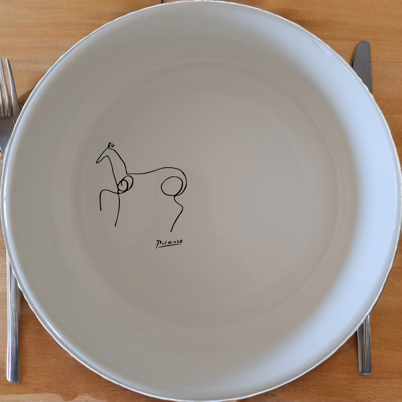 Picasso Horse Bowl Set of 4 - Range 1 features abstract art for modern kitchens. This set includes four 12cm bowls perfect for everyday use.