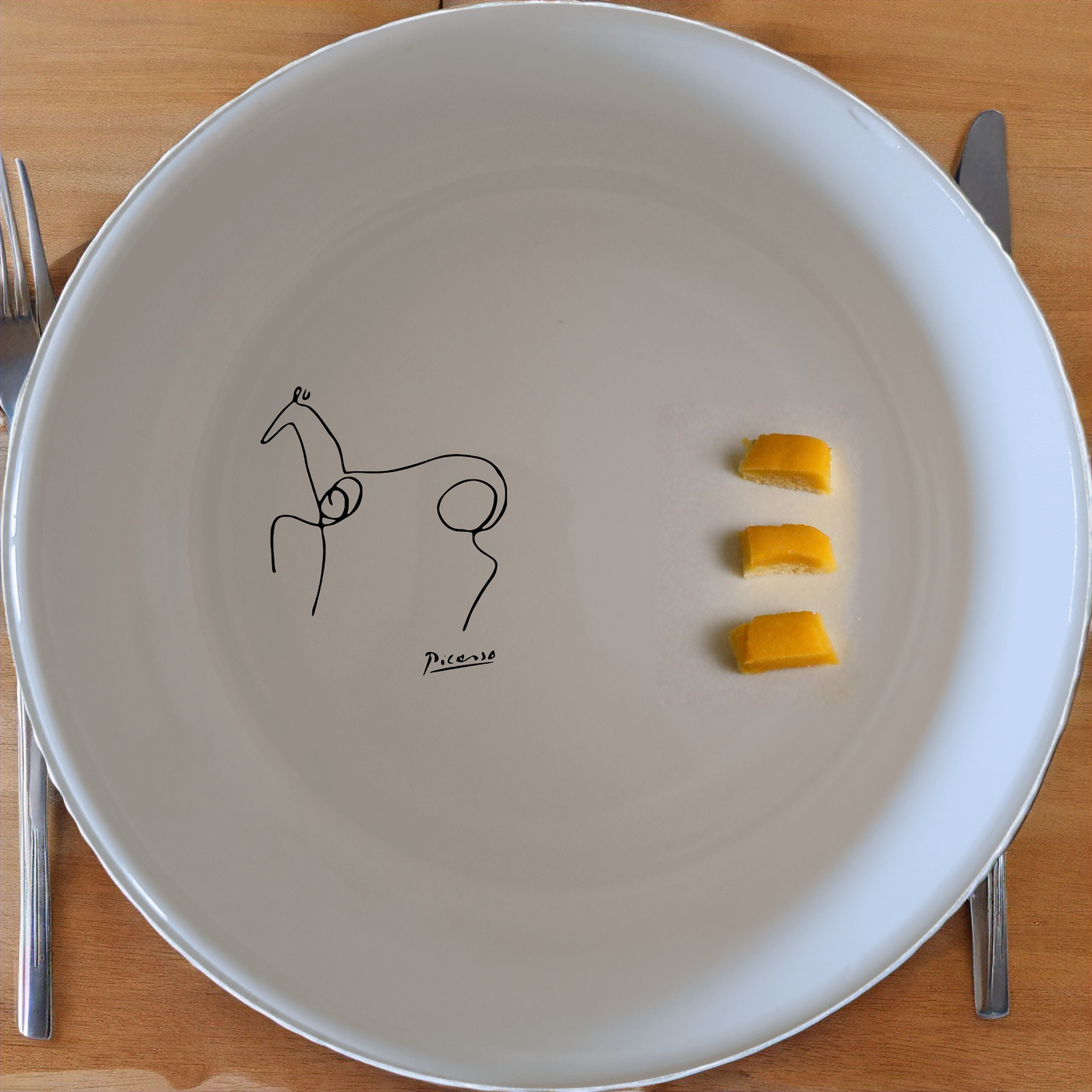 Picasso Horse Bowl Set of 4 - Range 1 features abstract art for modern kitchens. This set includes four 12cm bowls perfect for everyday use.