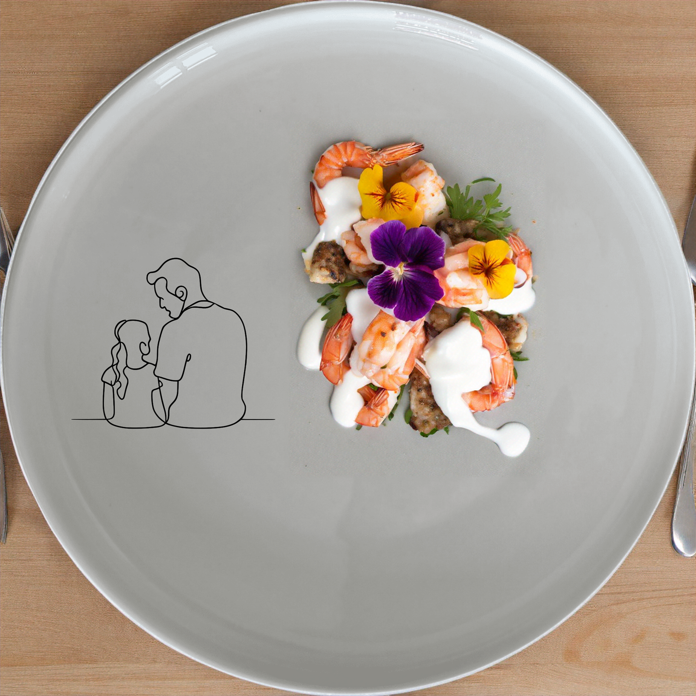 The Sillohette Father Daughter Dinnerware Set of 12 - Range 1 is a beautiful and unique dinnerware set that features a silhouette design of a father and daughter. This set includes four dinner plates, four side plates, and four bowls, all made from high-quality ceramic. The set is perfect for any occasion and will add a touch of elegance to your dining table.