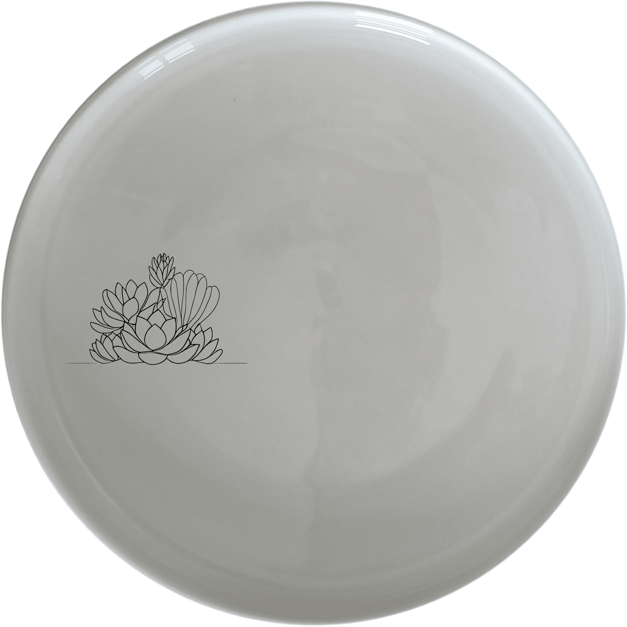 The Succulent Garden Dinnerware Set of 12 - Range 2 features elegant ceramic plates with a modern, minimalist design, perfect for any dining occasion.