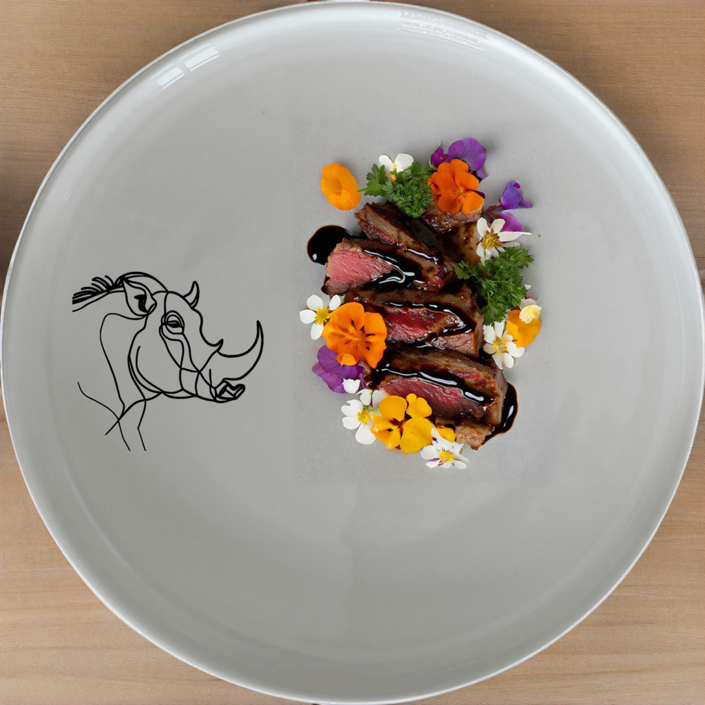 Warthog Portrait Dinnerware Set of 12 - Range 4 - NellCo