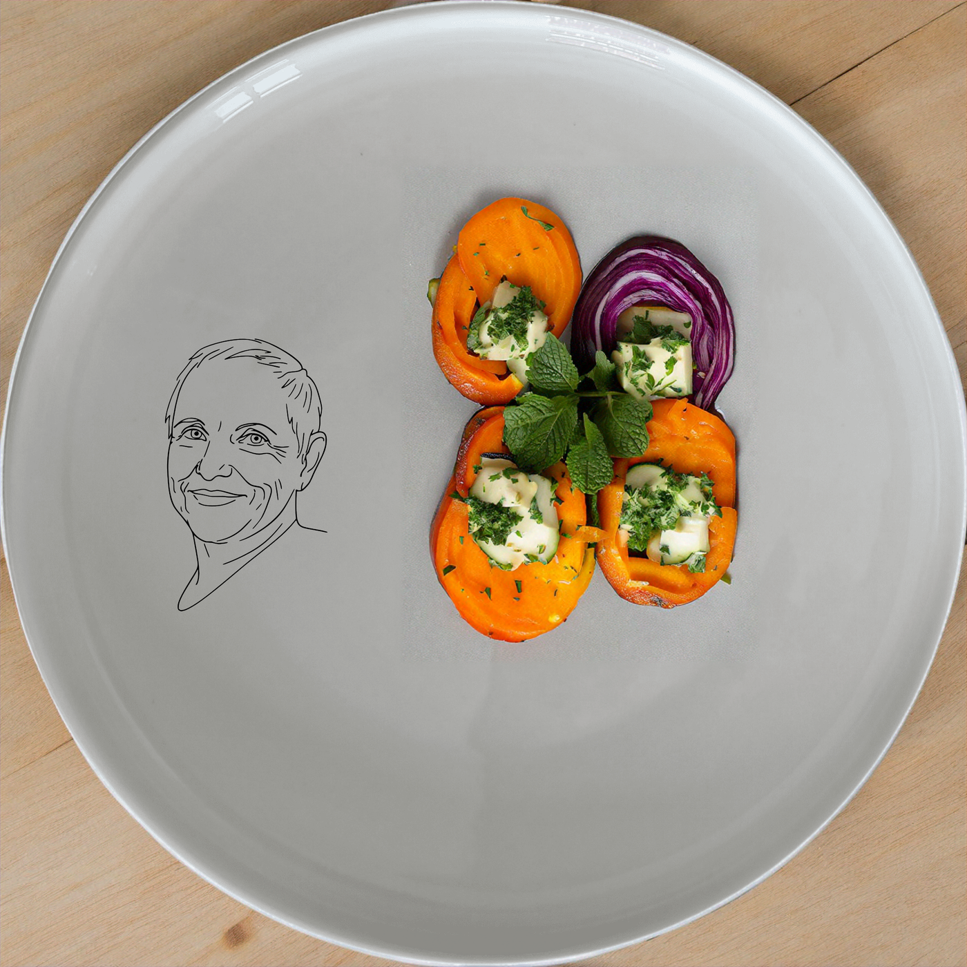 Wise South African Ouma Dinner Plate Set of 4 - Range 1 is a stylish and elegant dinner plate set featuring a unique design.