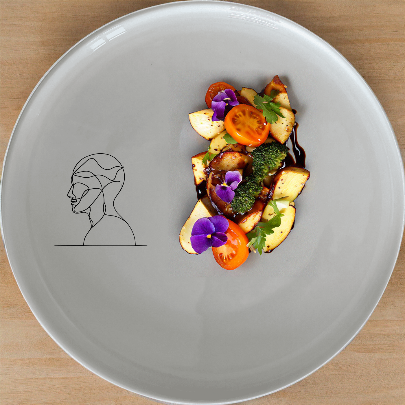 Your Imagination Dinner Plate Set of 4 - Range 2 is a modern and artistic dinnerware set that brings a touch of creativity to your dining table. This set features four identical plates with a unique design that captures the essence of imagination. Perfect for everyday use or special occasions, these plates are crafted from high-quality ceramic and are dishwasher and microwave safe. The sleek and minimalist design makes them a versatile addition to any kitchen.