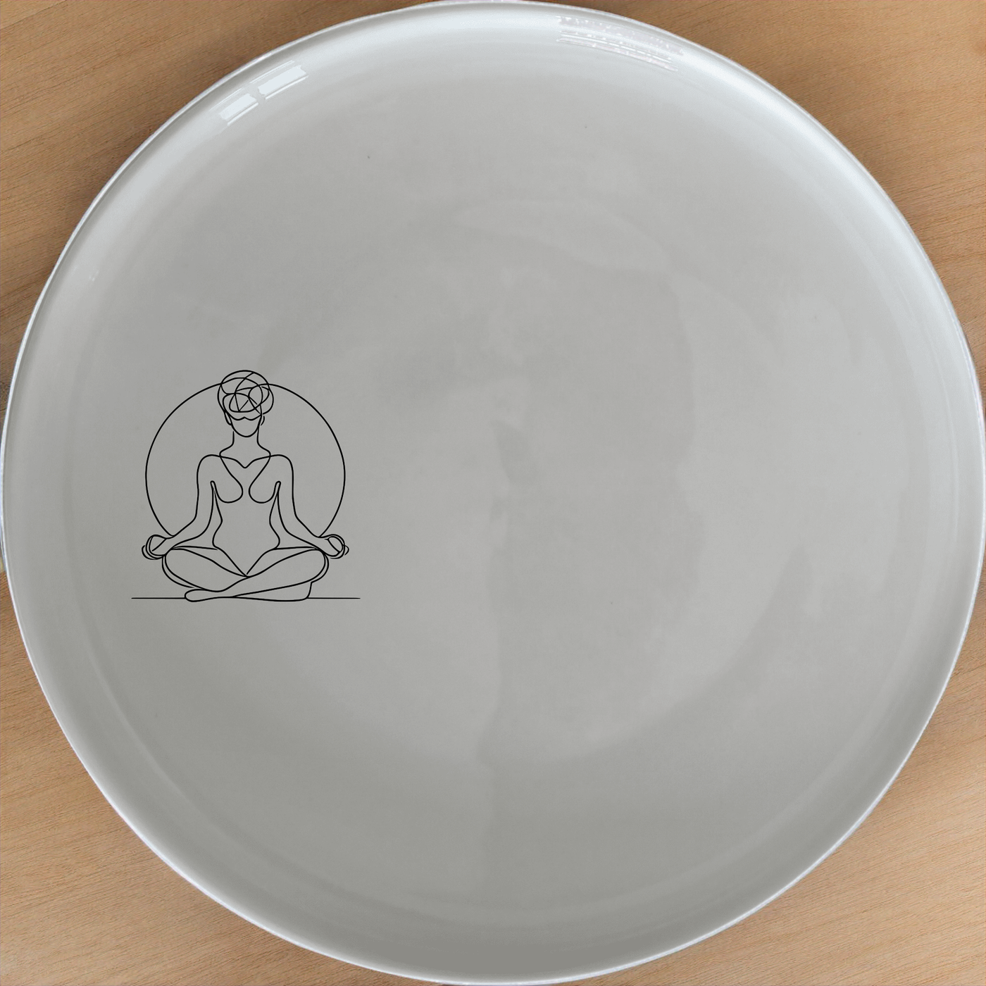 Your Imagination Human Conscience Dinner Plate Set of 4 - Range 4 offers a unique and artistic design perfect for any modern kitchen. This set of four dinner plates features a striking illustration that adds a touch of creativity to your dining experience. Crafted from high-quality ceramic, these plates are durable, dishwasher-safe, and microwave-safe, making them ideal for everyday use or special occasions.