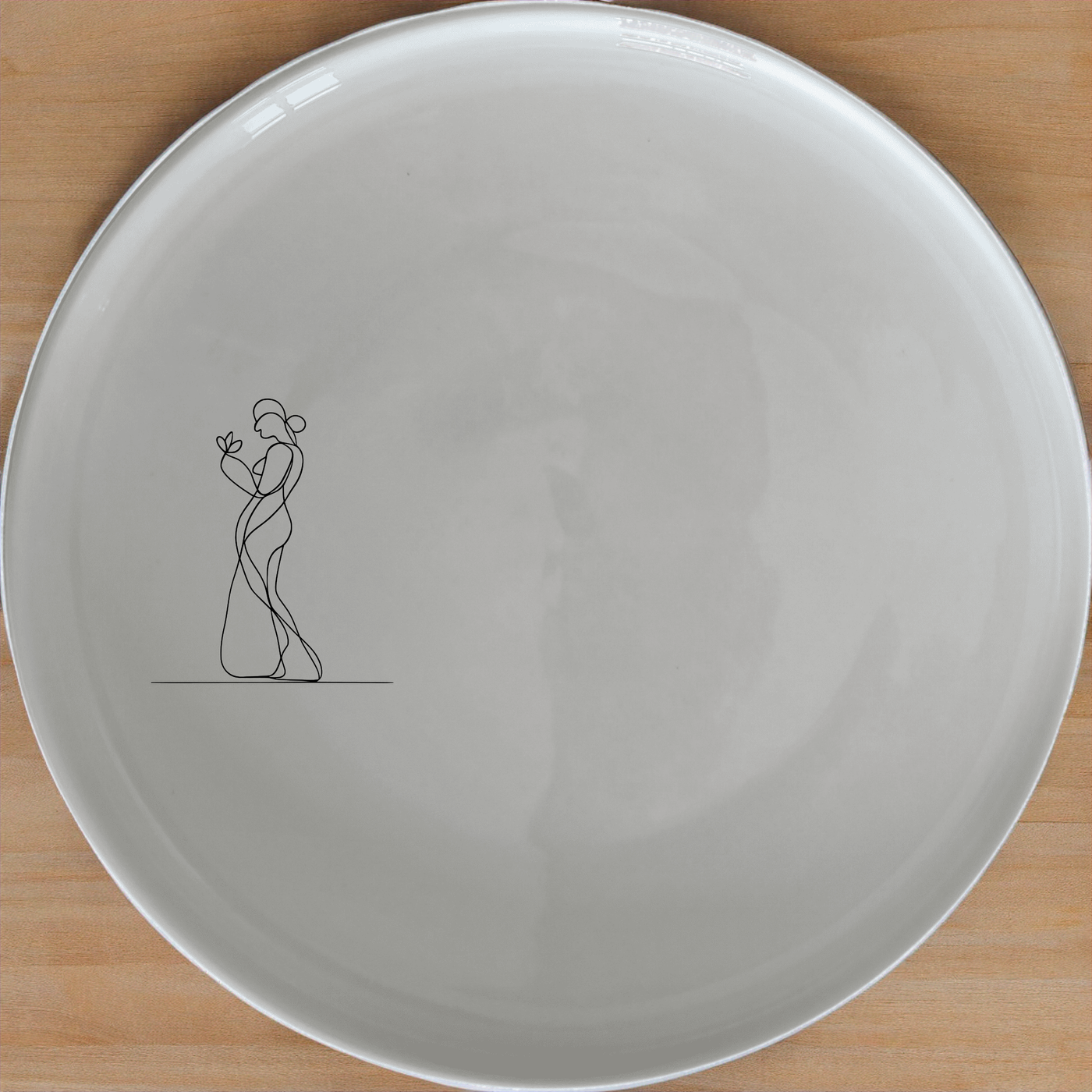 Your Imagination Human Conscience Side Plate Set of 4 - Range 1 adds artistic flair to any dining table. Crafted from premium ceramic, these plates feature a minimalist design that complements any decor. Perfect for everyday use or special occasions, this set is both stylish and functional.