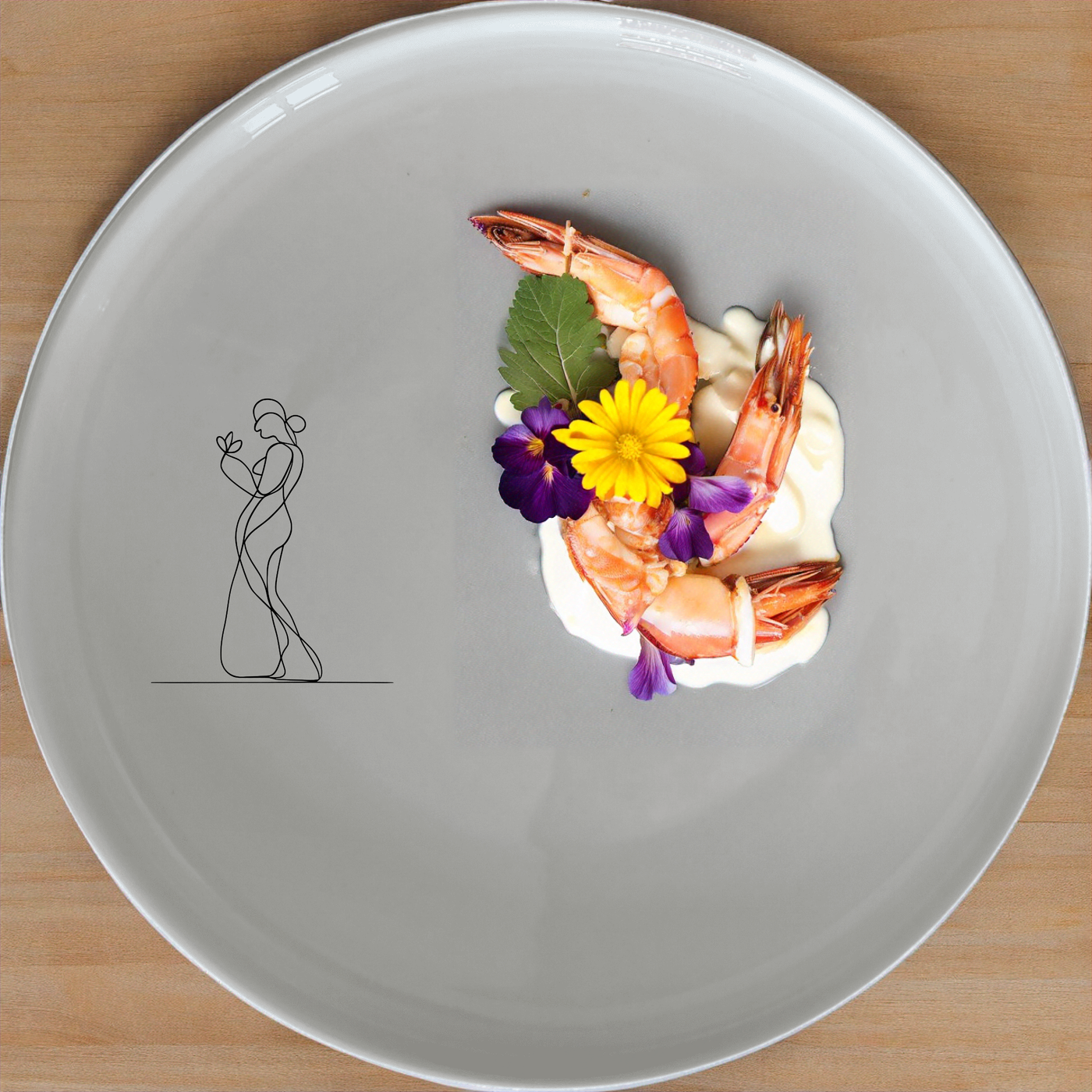 Your Imagination Human Conscience Side Plate Set of 4 - Range 1 adds artistic flair to any dining table. Crafted from premium ceramic, these plates feature a minimalist design that complements any decor. Perfect for everyday use or special occasions, this set is both stylish and functional.
