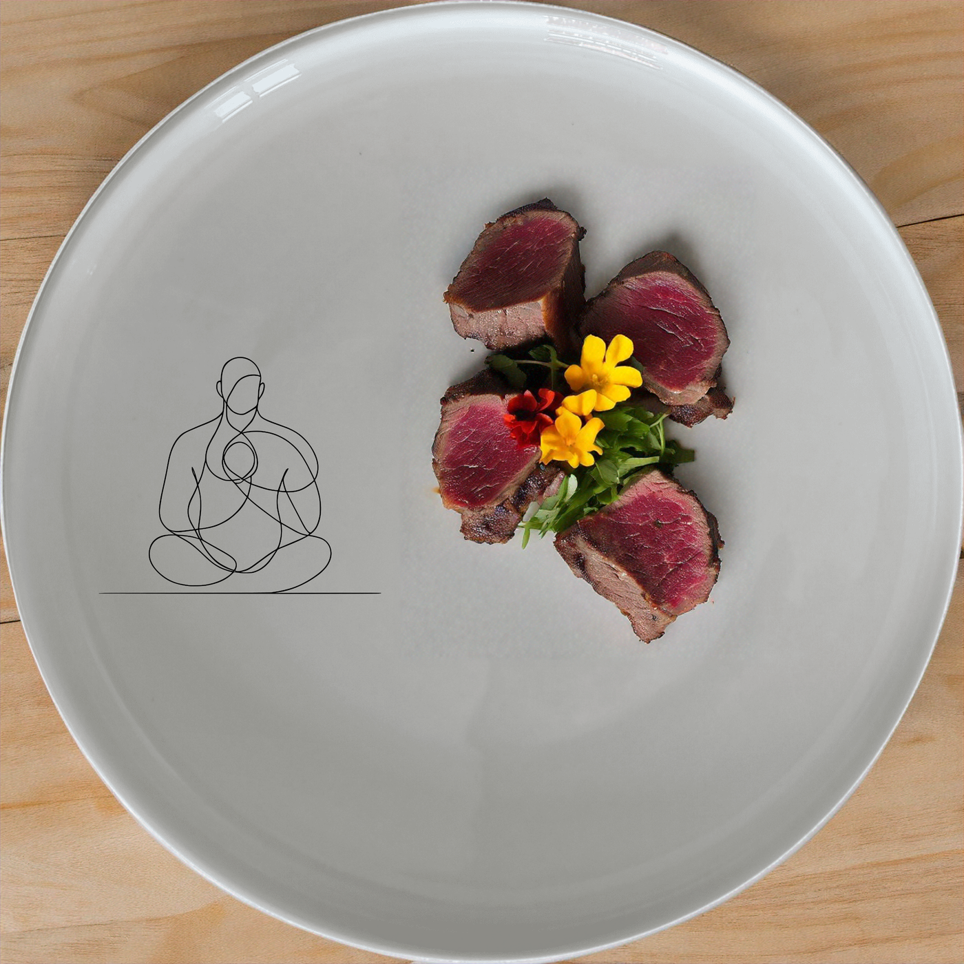 Your Imagination Human Conscience Side Plate Set of 4 - Range 3 offers a unique design that brings mindfulness to your dining experience.