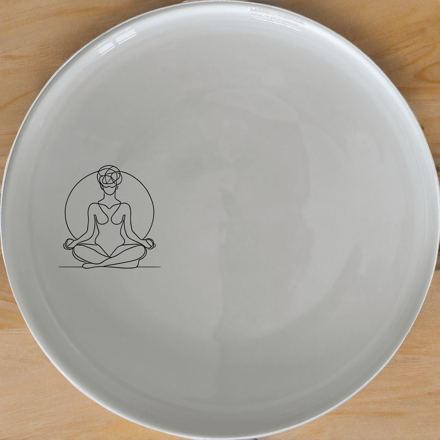 Meditation Yoga Side Plate Set of 4 - Range 4 is a beautifully designed set of four side plates perfect for any dining occasion.