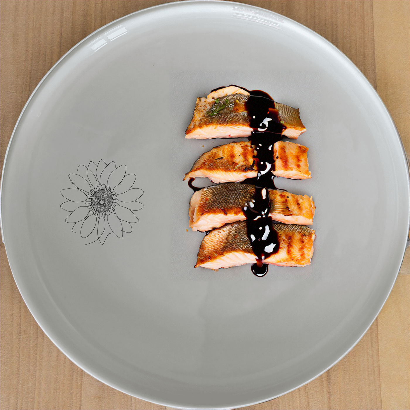 The Sun Flower Panda Flat Dinner Set of 12 - Range 4 combines modern design with timeless elegance for your dining experience.