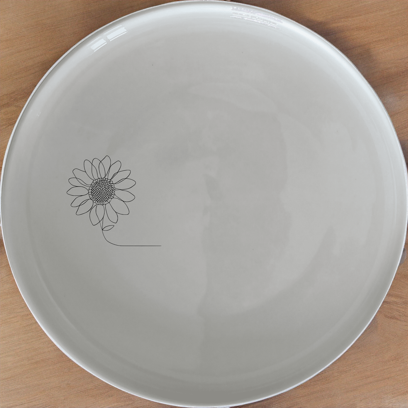 Sun Flower Dinner Plate Set of 4 - Range 1 is a stylish and versatile dinner plate set featuring a delicate sun flower design, perfect for everyday use or special occasions.