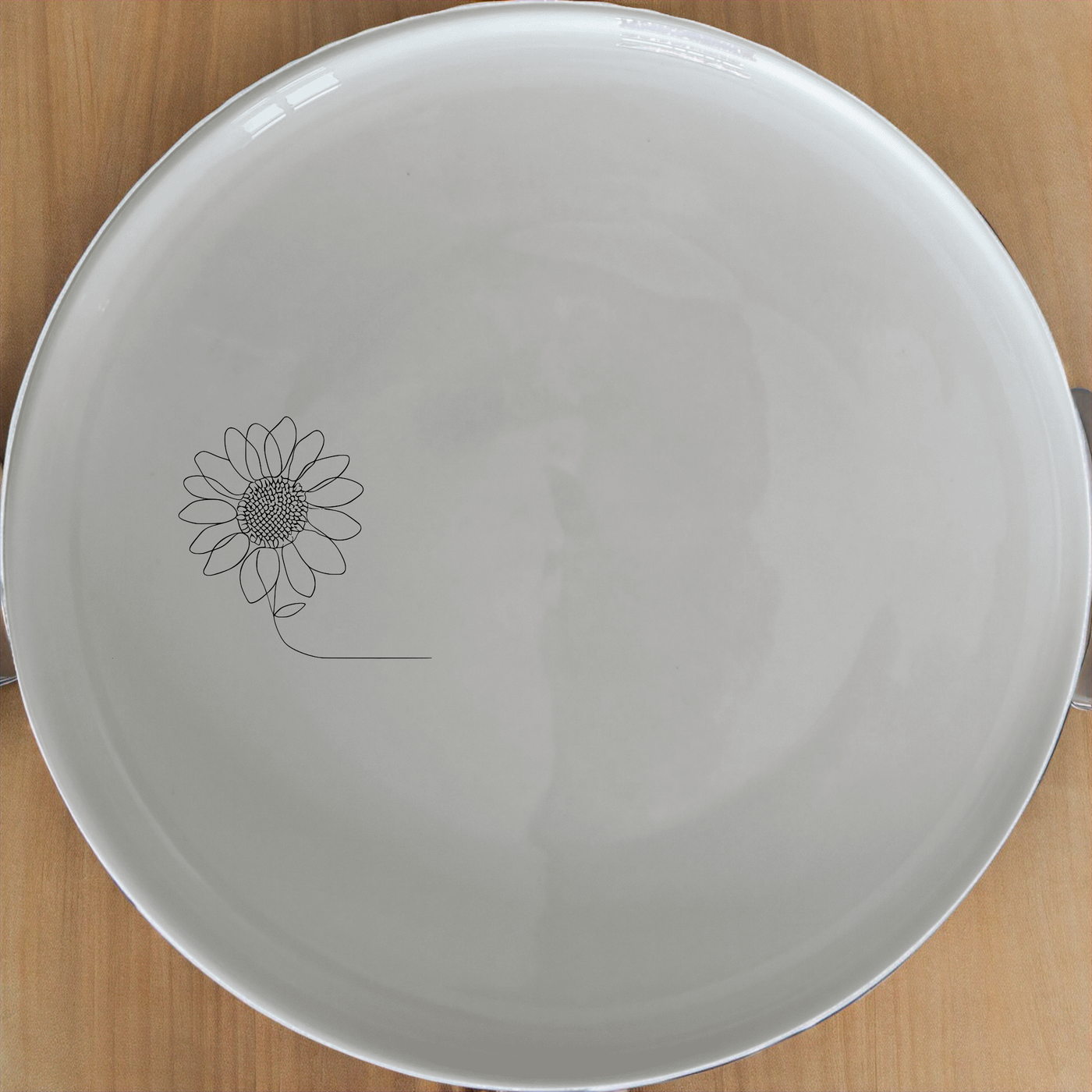 The Sun Flower Side Plate Set of 4 - Range 1 features a delicate floral design, perfect for everyday use and special occasions.