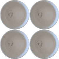 Face of Maasi Young Woman Bowl Set of 4 - Range 3 is a unique and stylish addition to your kitchen, perfect for everyday use or special occasions.