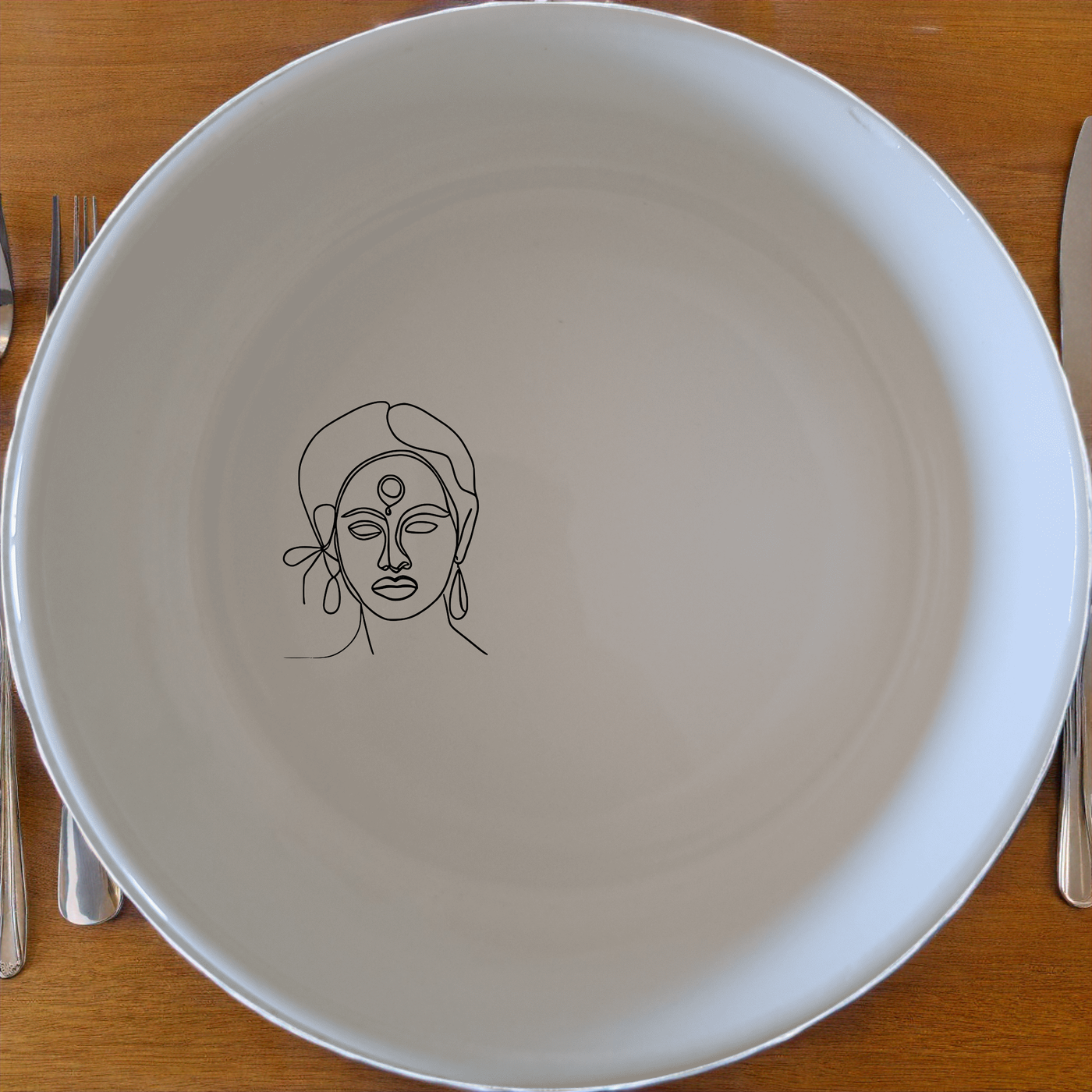 Face Of Maasi Young Woman Bowl Set of 4 - Range 4 is a beautifully designed set of four bowls, perfect for any dining occasion.