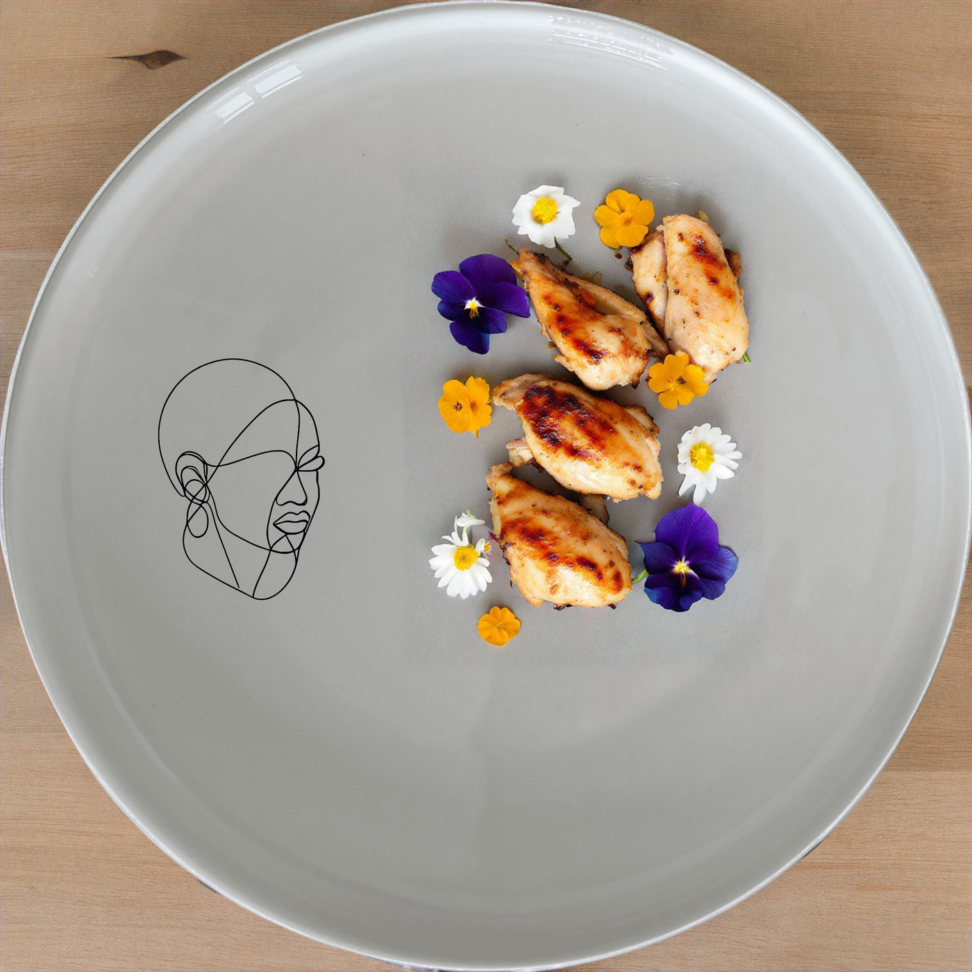 The Face Maasi Young Woman Dinner Set of 12 combines modern design with cultural artistry, perfect for elevating any dining experience.