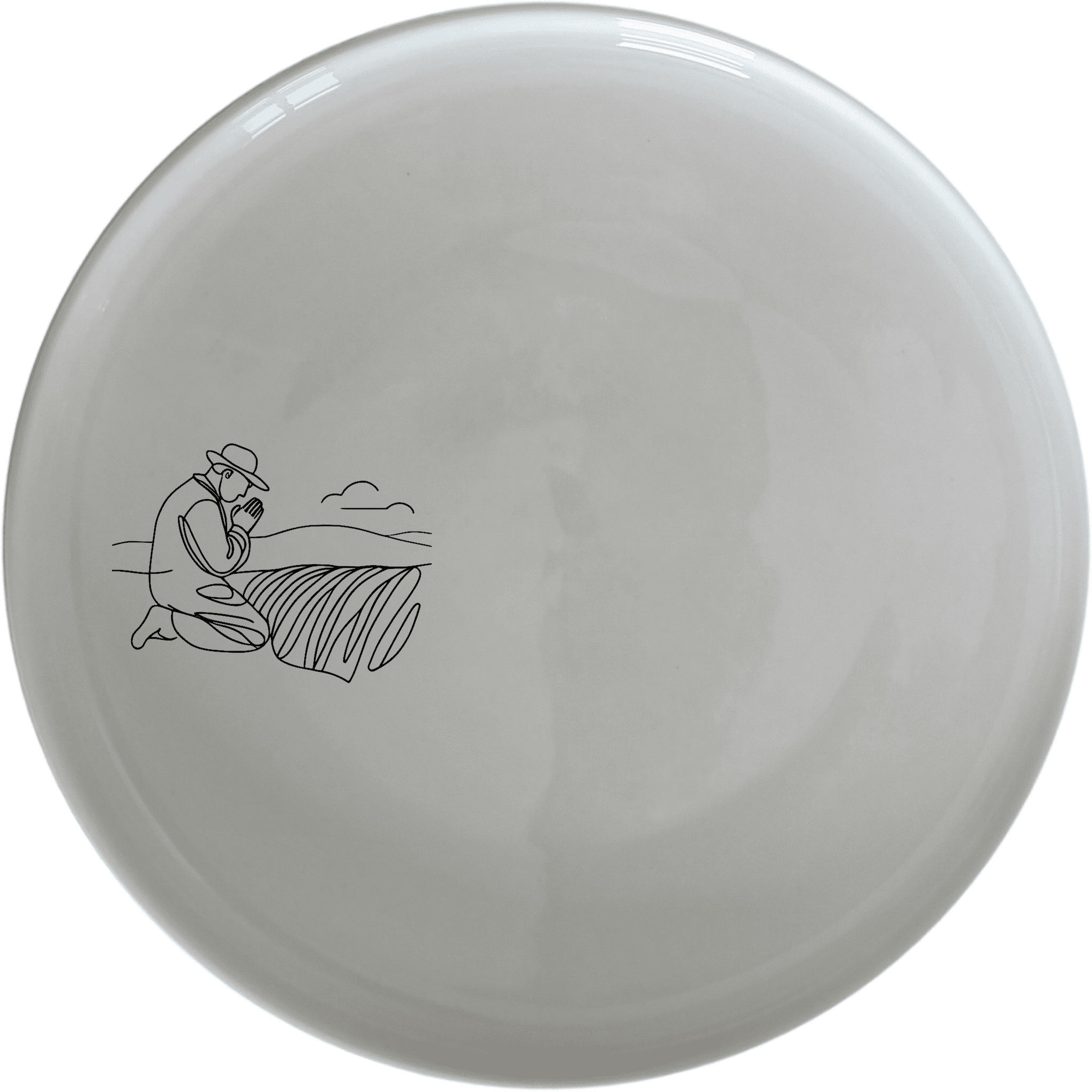 Farmer Praying Field Side Plate Set of 4 - Range 3 offers a unique and artistic design perfect for any dining table.