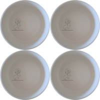 Abstract Human Soul Bowl Set of 4 - Range 2 is a unique and stylish addition to your kitchen. This set of four bowls features an abstract design that adds a touch of modern art to your dining experience. Perfect for everyday use or special occasions.