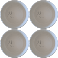 Abstract Human Soul Bowl Set of 4 - Range 4 offers a unique and artistic design perfect for modern kitchens. Crafted from premium ceramic, these bowls are both functional and stylish, ideal for everyday use or special occasions.