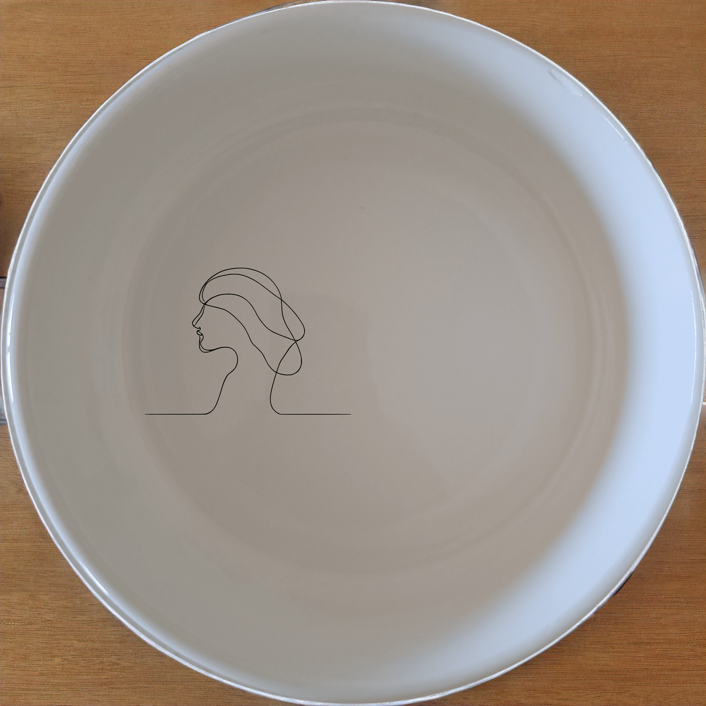 Abstract Human Soul Bowl Set of 4 - Range 1 adds a touch of modern art to your dining table with sleek, minimalist design.