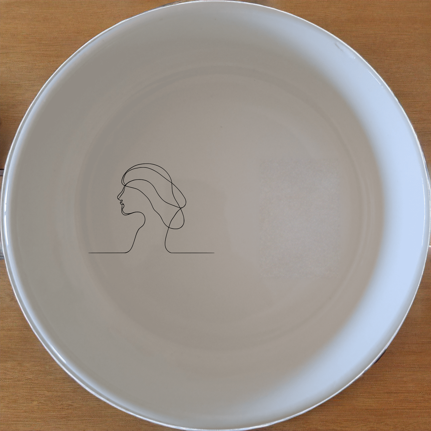 Abstract Human Soul Bowl Set of 4 - Range 1 adds a touch of modern art to your dining table with sleek, minimalist design.