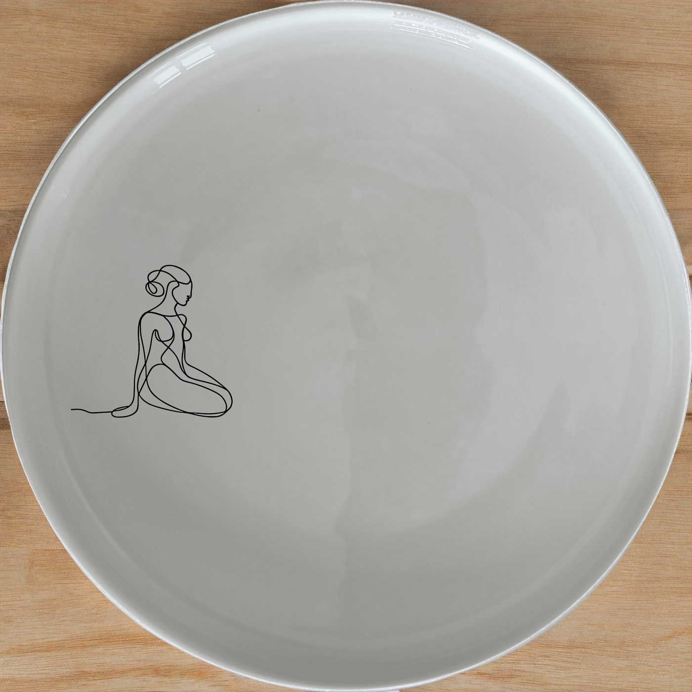 Abstract Human Soul Dinner Plate Set of 4 - Range 3 is a unique and stylish dinnerware set that adds an artistic touch to your dining experience.