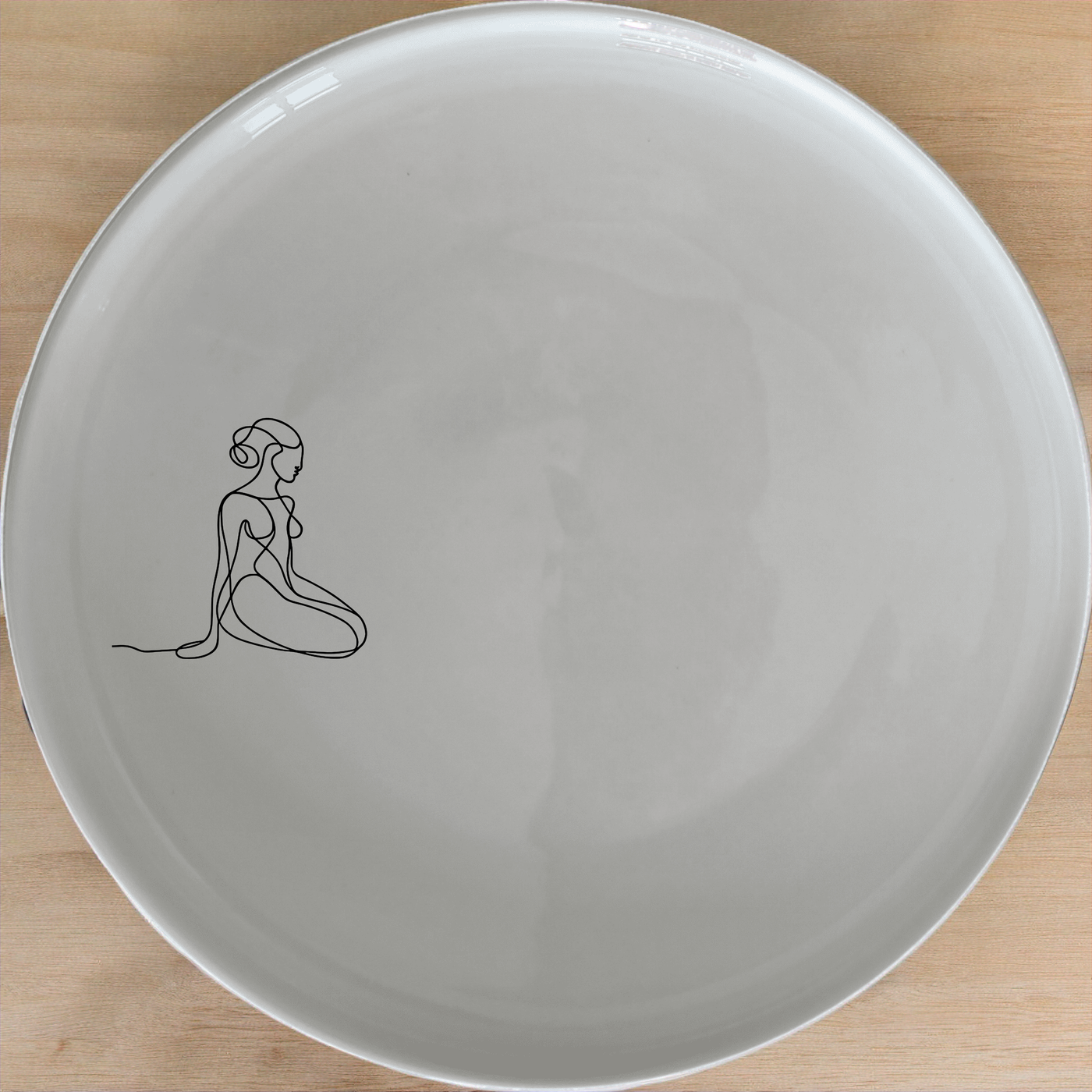 Abstract Human Soul Side Plate Set of 4 - Range 3 offers a unique and artistic design perfect for any modern home.