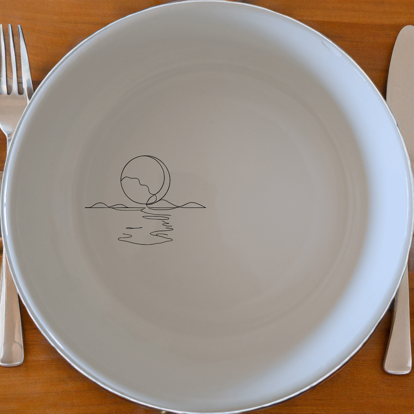 Reflections Water Moon Bowl Set of 4 - Range 1 adds a serene touch to your table setting with minimalist design and modern appeal.