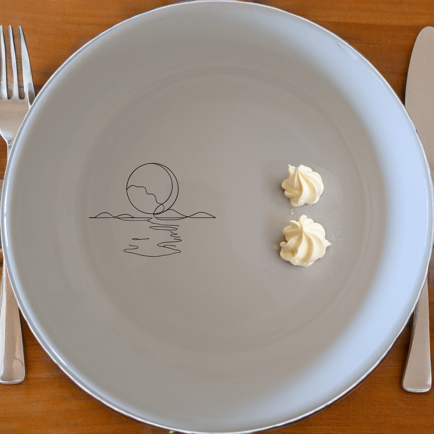 Reflections Water Moon Bowl Set of 4 - Range 1 adds a serene touch to your table setting with minimalist design and modern appeal.