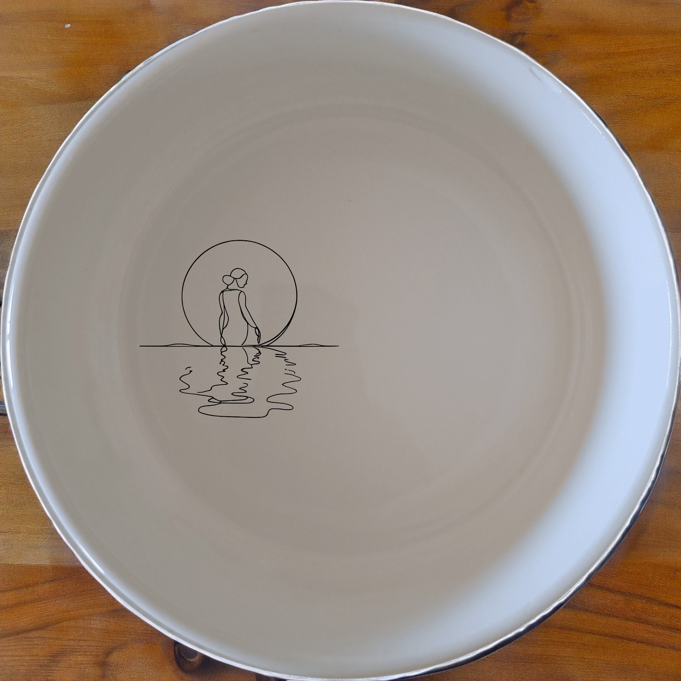 Reflections Water Moon Bowl Set of 4 - Range 4 is a stunning set of four 12cm bowls with a serene design, perfect for any dining occasion.