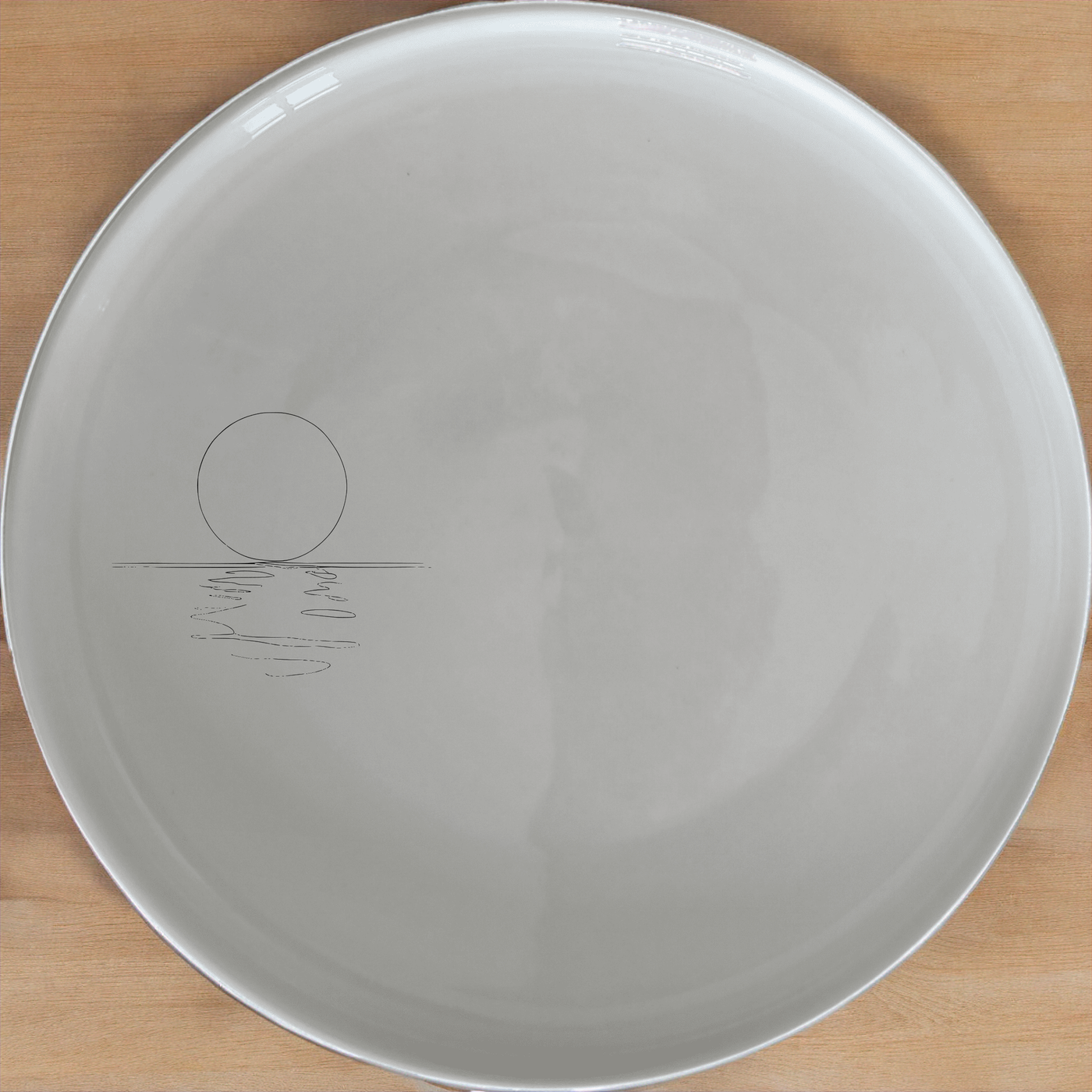 Reflections Water Moon Dinner Plate Set of 4 - Range 3 is a stunning set of four 28cm dinner plates with a unique abstract design. Perfect for modern dining and everyday use.