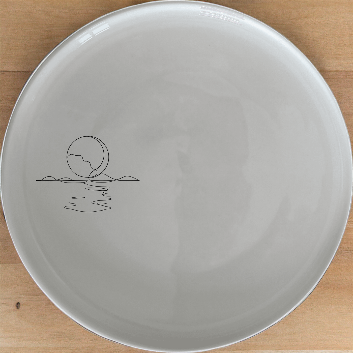 Reflections On Water Side Plate Set of 4 - Range 1 is a beautiful set of four plates featuring a serene water reflection design, perfect for any dining occasion.