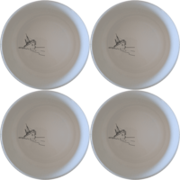 Shipwreck Bowl Set of 4 - Range 3 is a charming set of four 12cm bowls featuring a minimalist shipwreck design, perfect for adding a touch of nautical charm to your dining table.