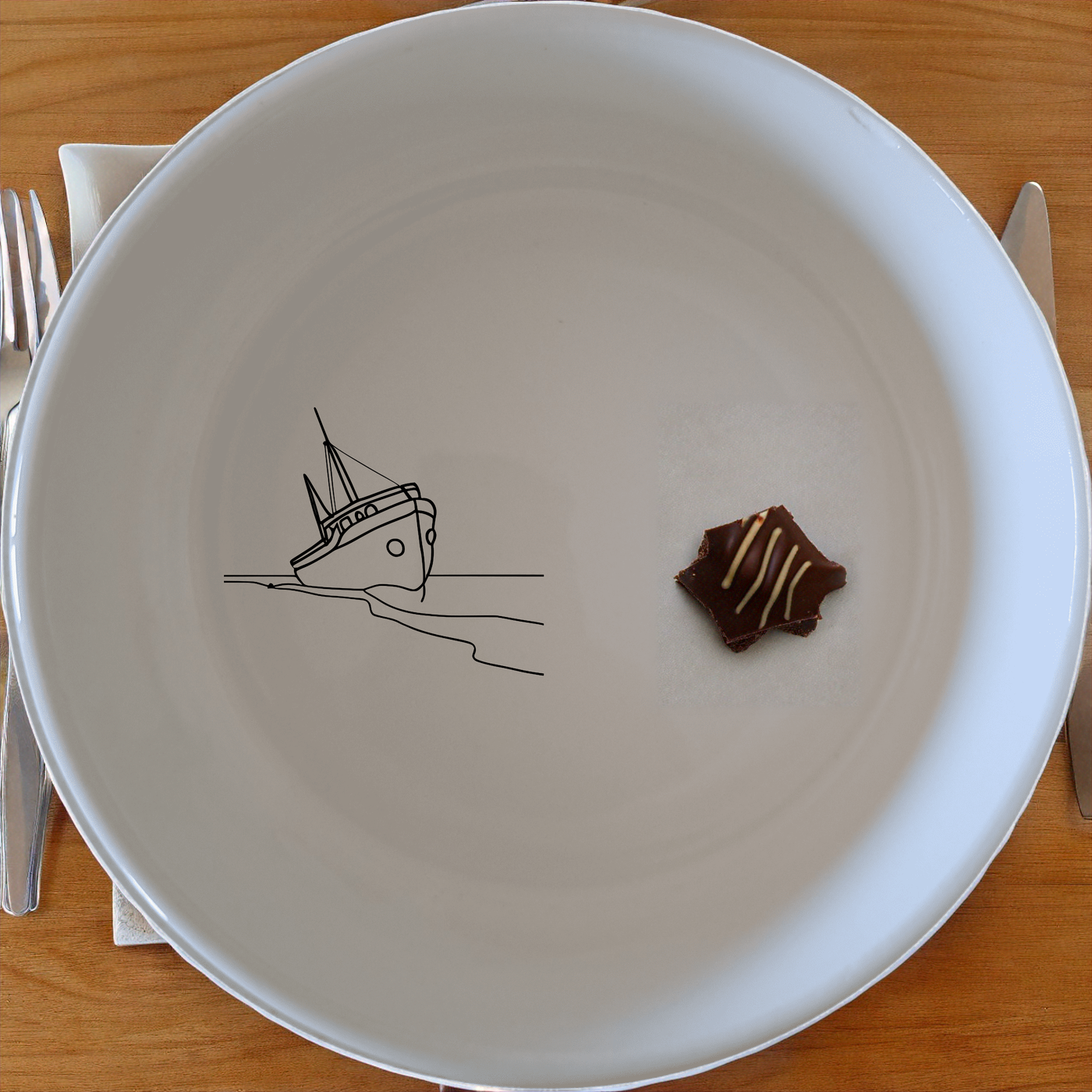 Shipwreck Bowl Set of 4 - Range 3 is a charming set of four 12cm bowls featuring a minimalist shipwreck design, perfect for adding a touch of nautical charm to your dining table.