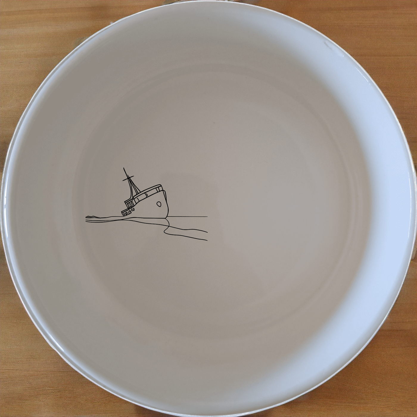 Shipwreck Bowl Set of 4 - Range 4 is a charming and artistic set of four 12cm bowls, perfect for adding a touch of nautical elegance to your dining experience.