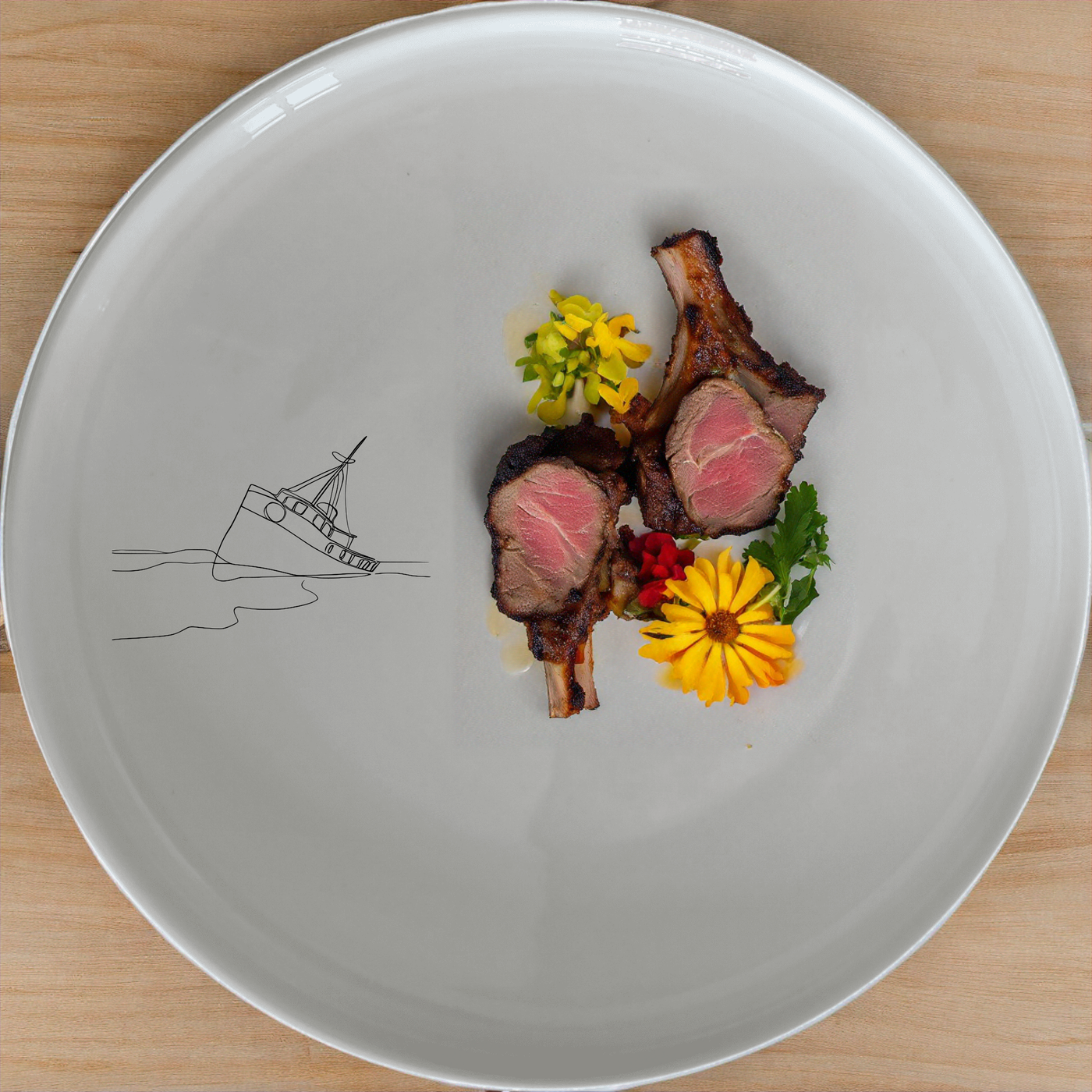 Discover the Wreck Deserted Beach Dinner Set of 12 - Range 1, a unique and artistic dinnerware collection perfect for any dining occasion.