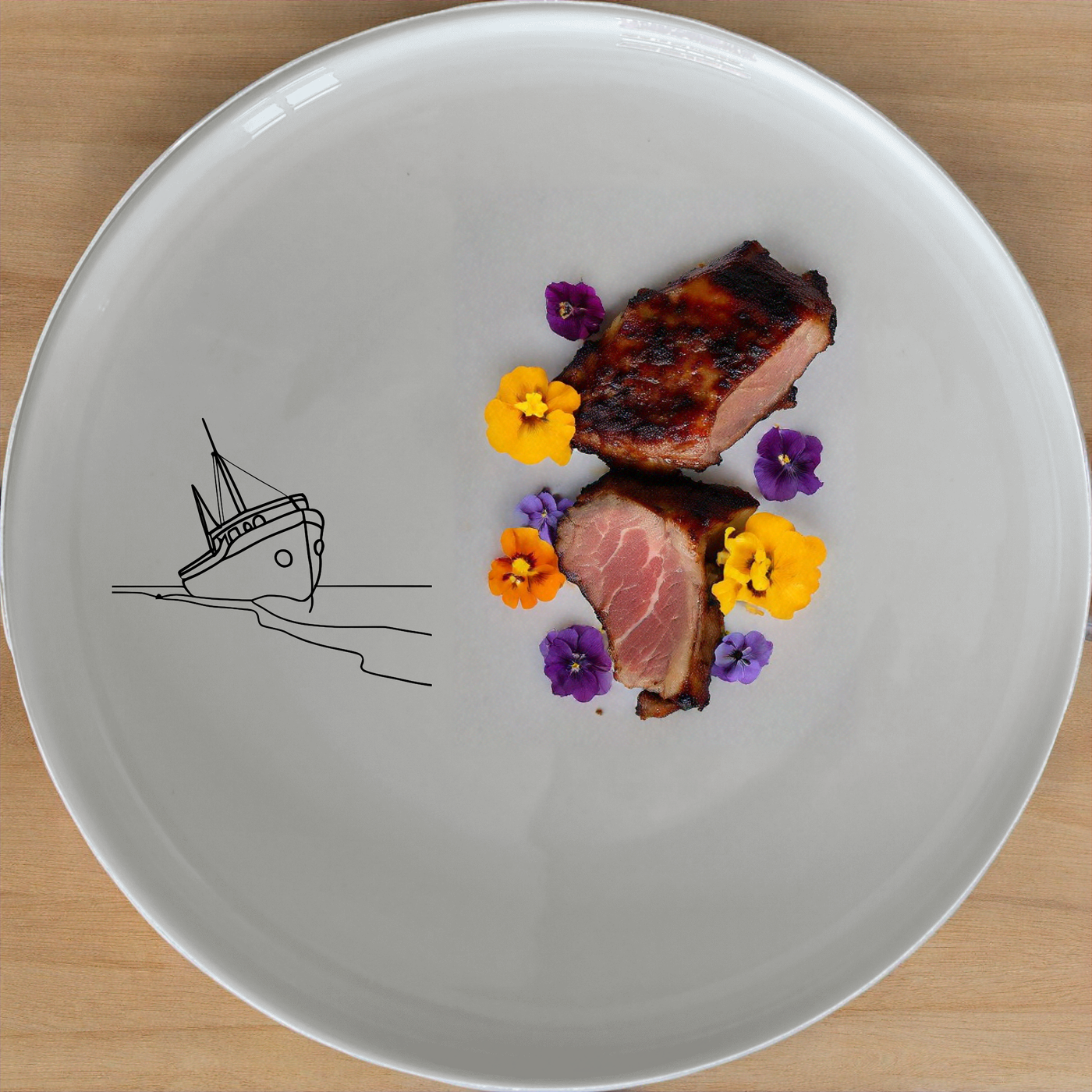 Wreck Deserted Beach Dinner Set of 12 - Range 3 is a unique and stylish dinnerware set that brings a touch of coastal charm to your dining table.