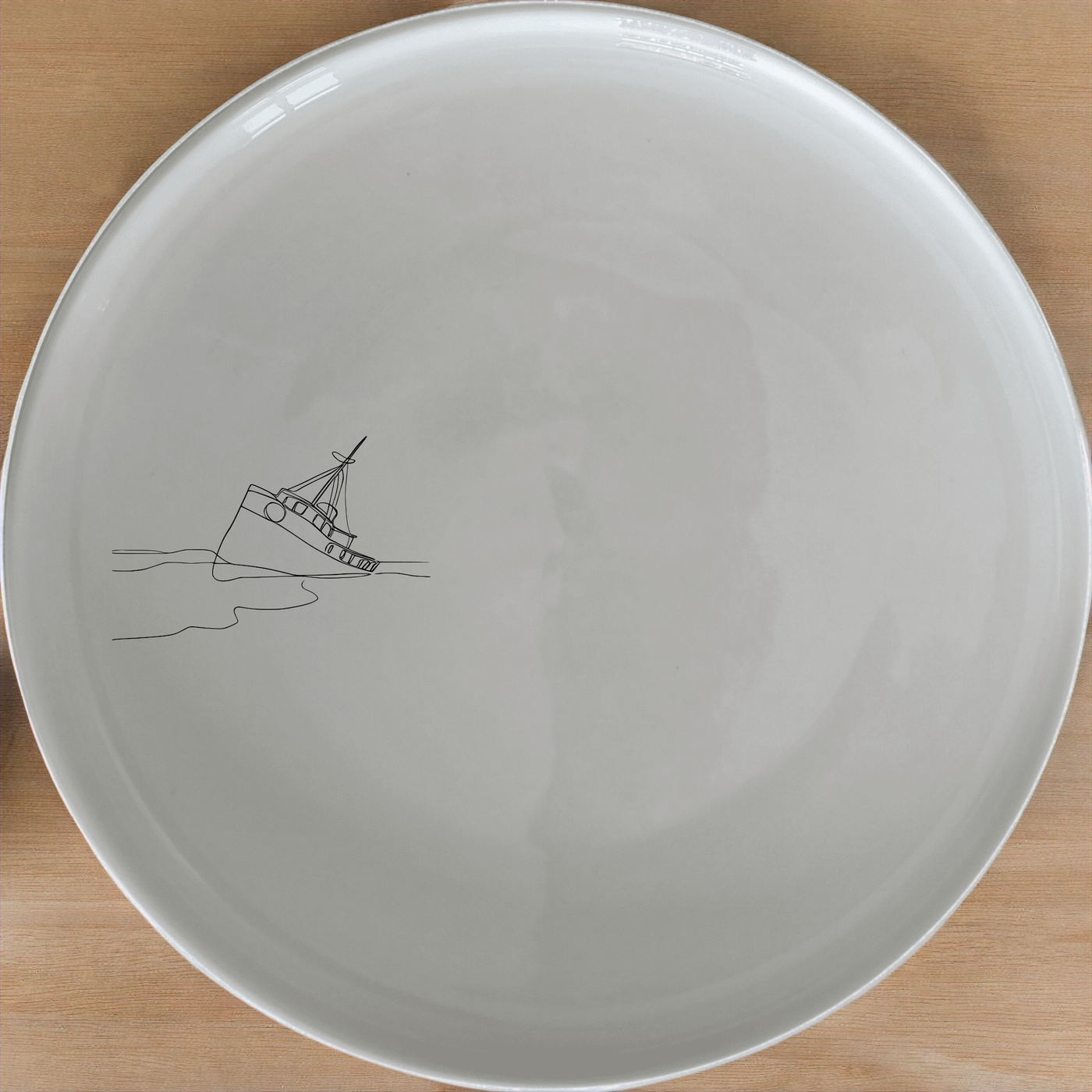 Discover the Shipwreck Deserted Beach Dinner Plate Set of 4 - Range 1, a captivating collection that brings artistic elegance to your dining table.