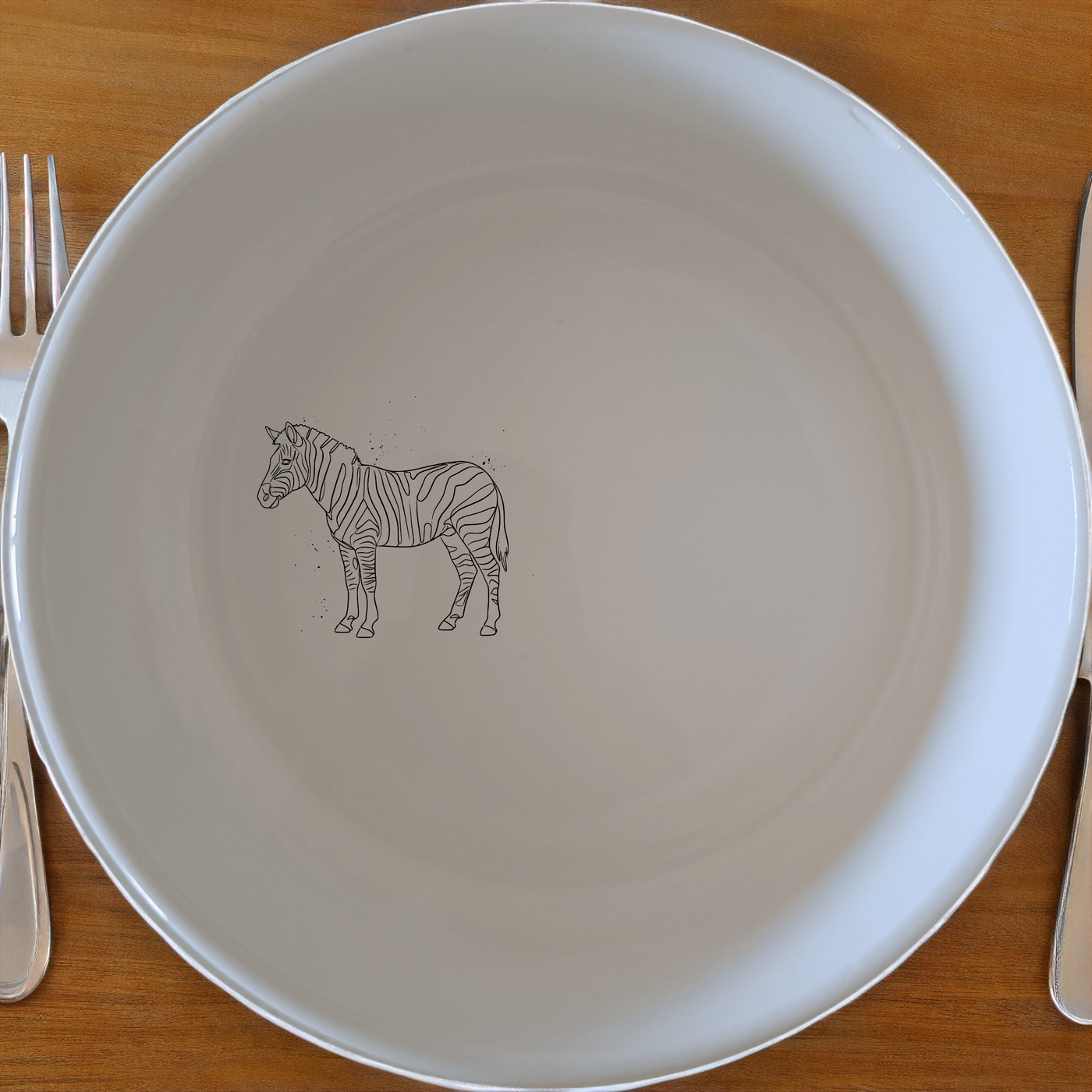 Zebra Line Art Bowl Set of 4 - Range 1 is a stylish and modern addition to your kitchen, featuring elegant zebra line art designs.