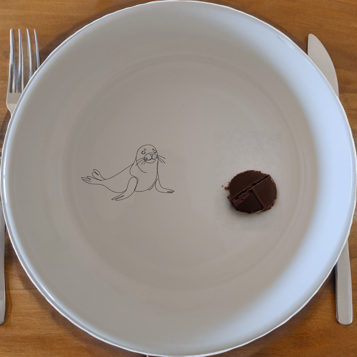 Hand Drawn Harbour Seal Bowl Set of 4 - Range 1 is a charming and unique addition to your kitchen, perfect for everyday use or special occasions.