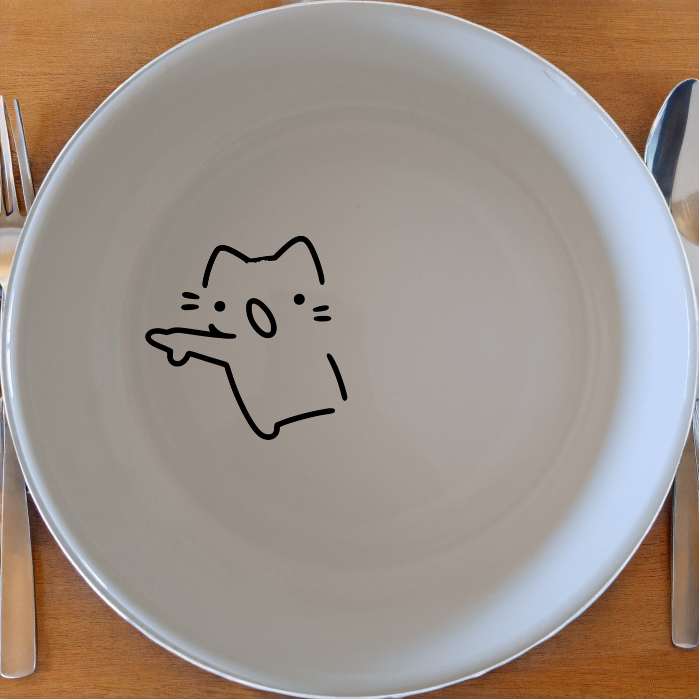 The Wojak Cat Meme Bowl Set of 4 - Range 1 features playful cartoon characters, perfect for adding a fun touch to your dining experience. Each bowl is crafted from high-quality ceramic for durability and style.