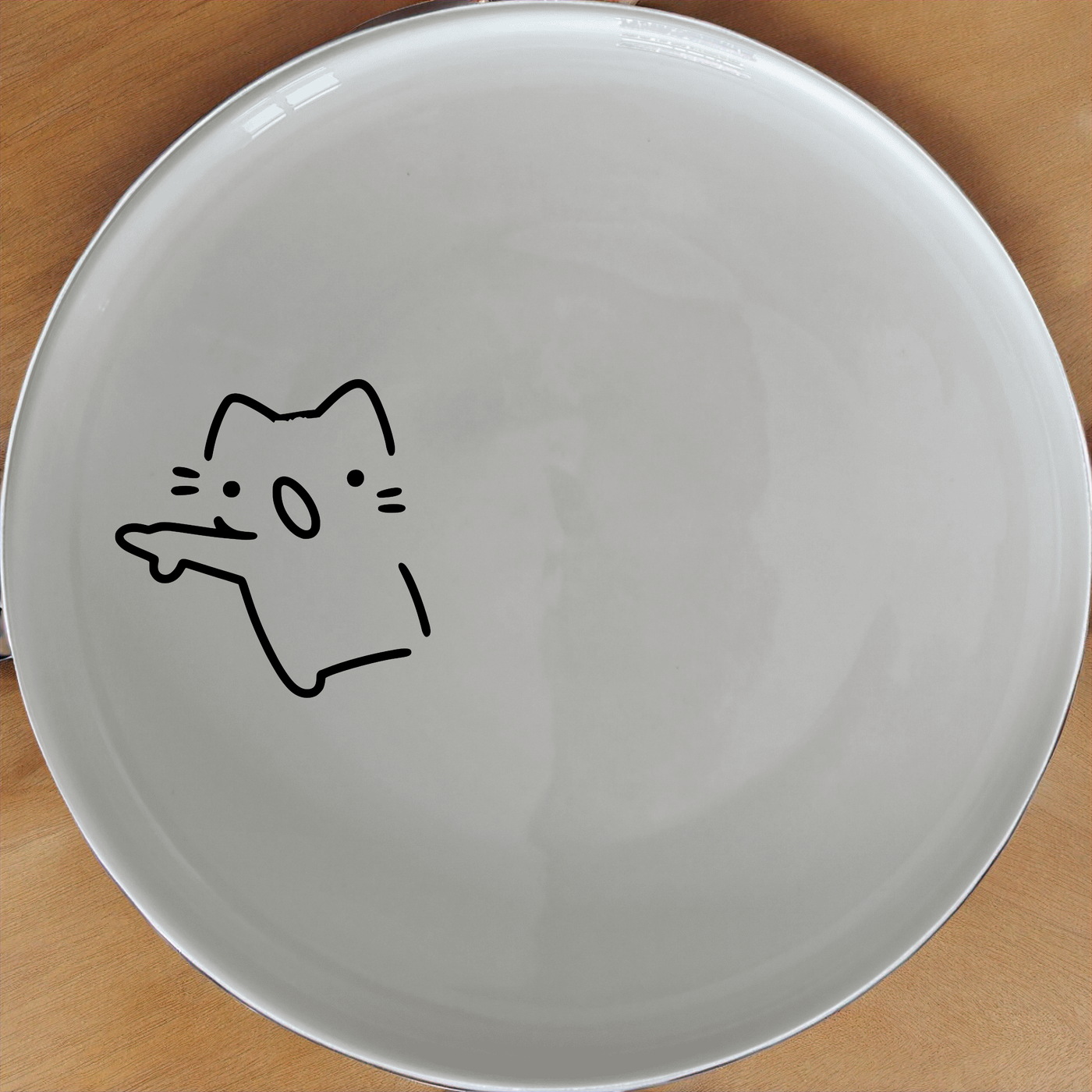 Wojak Cat Meme Dinner Plate Set of 4 - Range 1 is a charming and playful addition to your dining table, perfect for adding a touch of humor and fun to any meal.