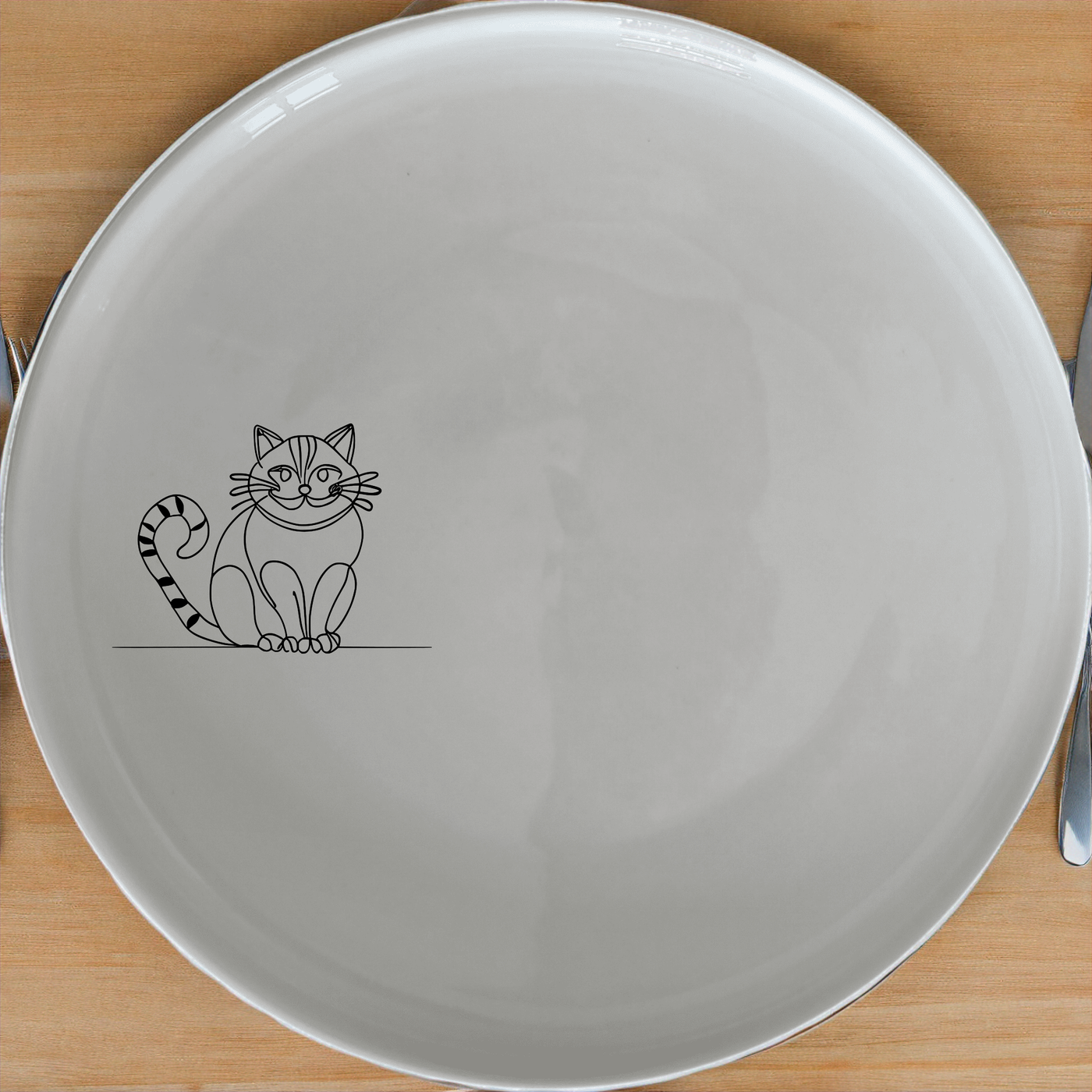 Cheshire Cat Dinner Plate Set of 4 - Range 4 features whimsical designs perfect for any cat lover's collection.
