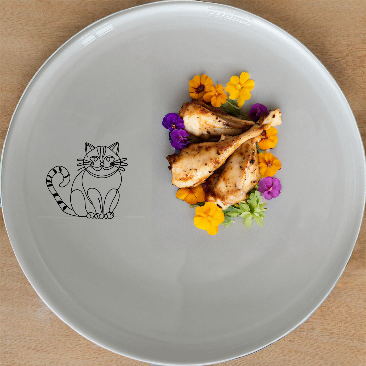 Cheshire Cat Side Plate Set of 4 - Range 4 is a charming and stylish addition to any dining set, featuring the iconic Cheshire Cat design.