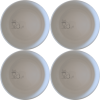 Discover the Elongated Fat Quirky Cat Bowl Set of 4 - Range 1, a charming and practical addition to your kitchen. These bowls feature a unique design that combines functionality with style.