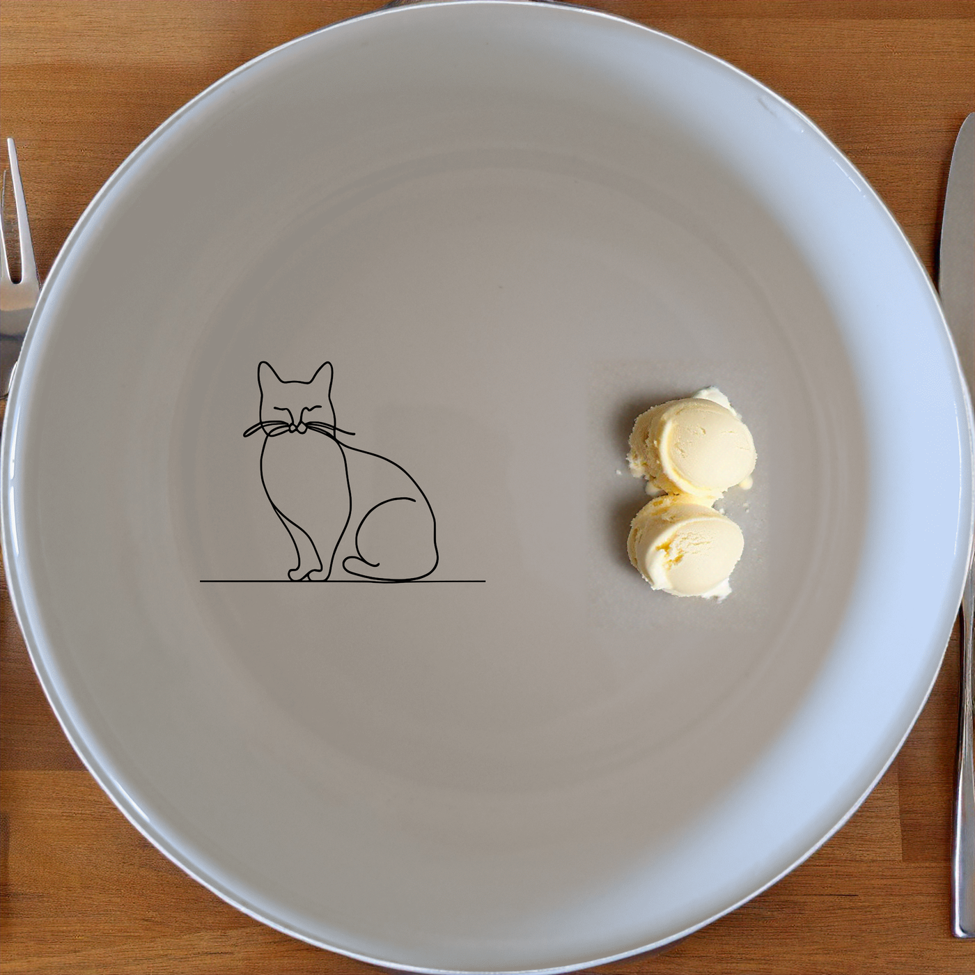 Elongated Fat Quirky Cat Bowl Set of 4 - Range 3 offers a playful and unique design perfect for cat lovers. This set includes four charming bowls featuring an elongated, fat, quirky cat illustration, making mealtime fun and stylish. Crafted from durable ceramic, these bowls are microwave and dishwasher safe, ensuring convenience and longevity.