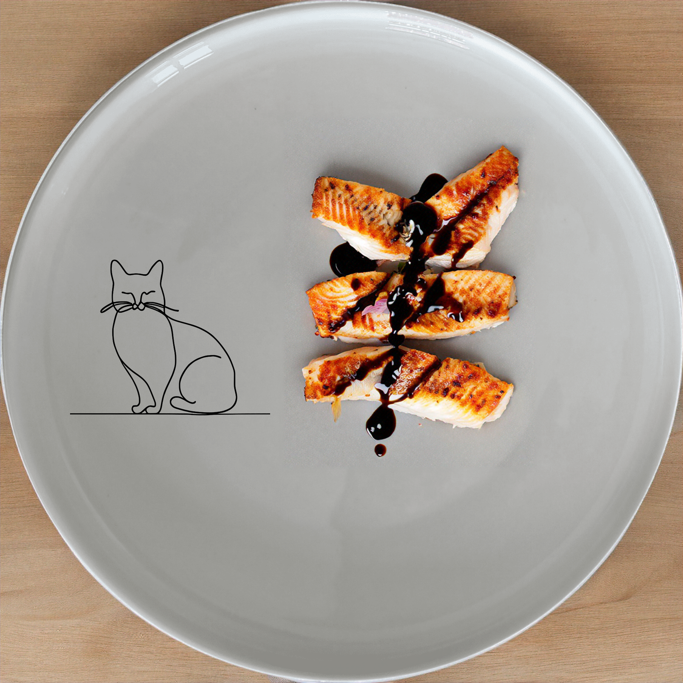 The Fat Quirky Cat Dinner Set of 12 brings a playful touch to your dining table with its charming cat design.