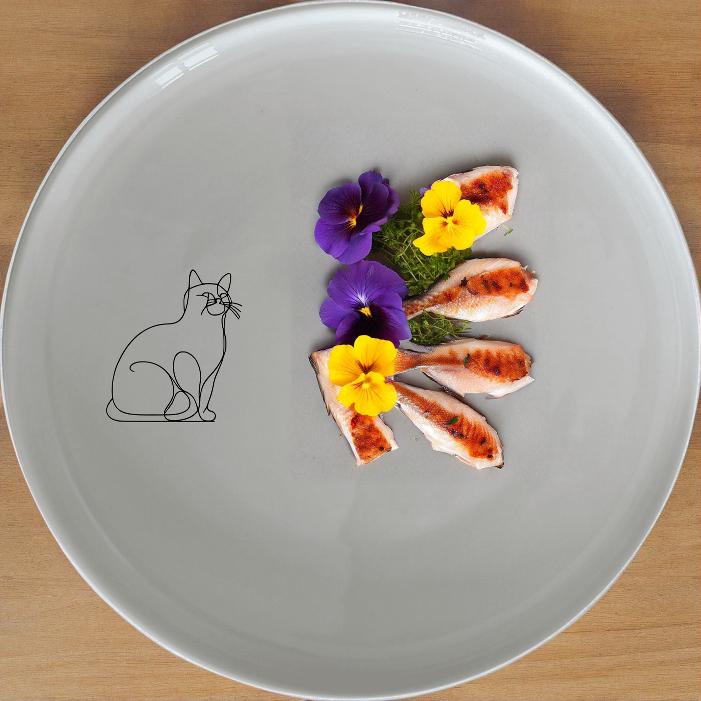 Elongated Fat Quirky Cat Dinner Plate Set of 4 - Range 4 is a charming and unique dinnerware set that adds a touch of whimsy to your dining experience. Perfect for cat lovers, these plates feature an elegant design that will delight your guests.