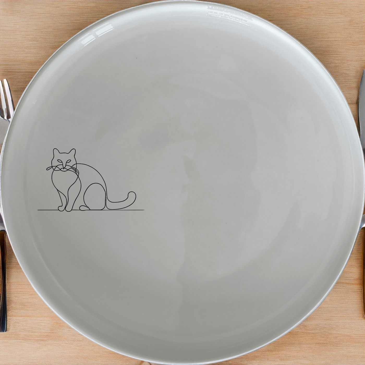 Fat Quirky Cat Side Plate Set of 4 - Range 1 adds a playful touch to your table setting with charming cat designs.