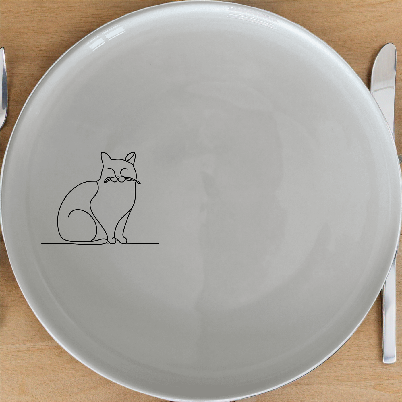 Fat Quirky Cat Side Plate Set of 4 - Range 2 is a charming and playful addition to any dining set, perfect for cat lovers.