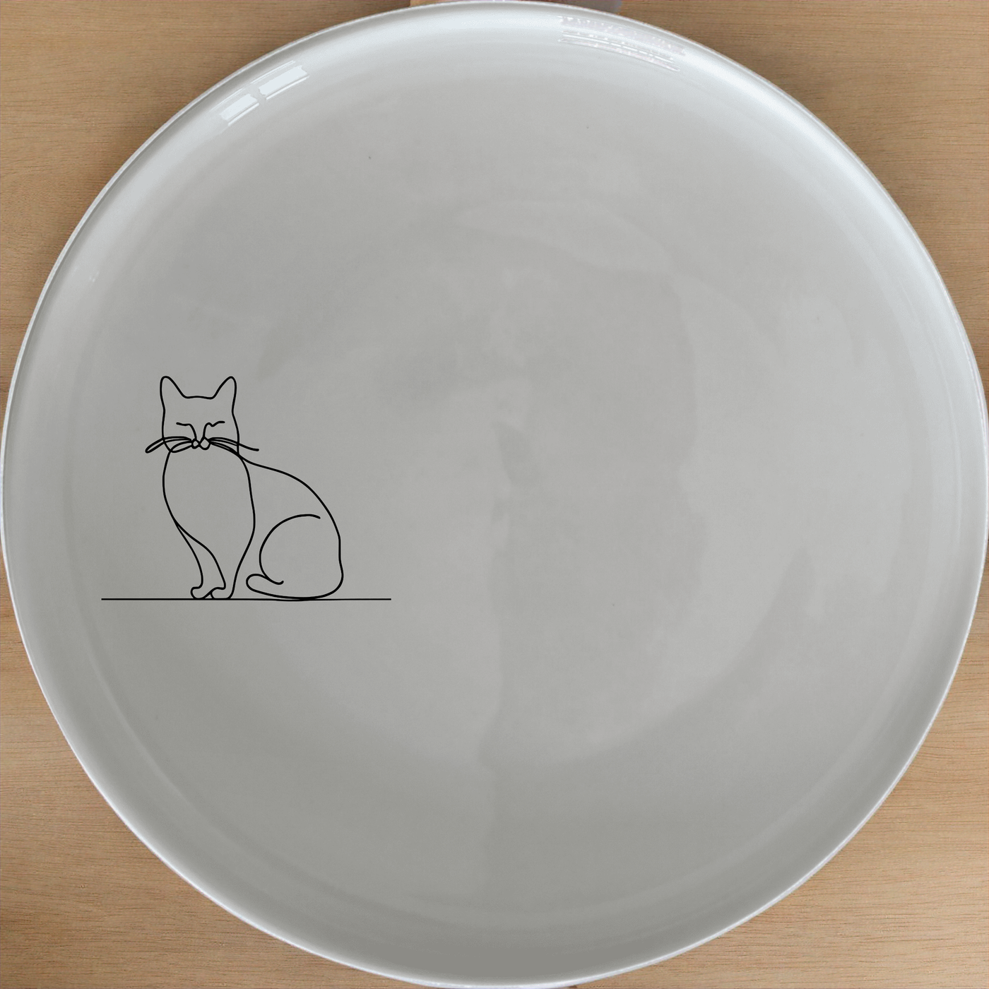 Elongated Fat Quirky Cat Side Plate Set of 4 - Range 3 is a charming and playful addition to your dining table, featuring unique cat designs.