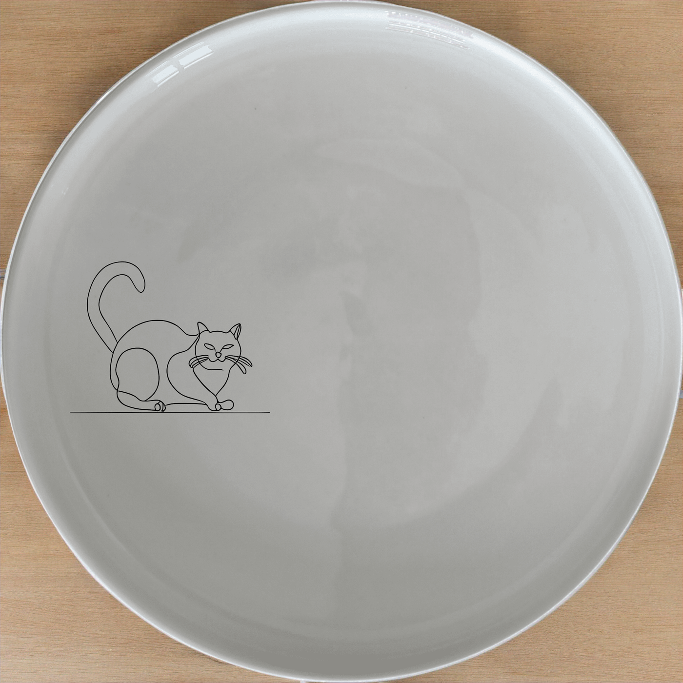Grumpy Fat Cat Side Plate Set of 4 - Range 1 is a charming and playful addition to any dining table, perfect for cat lovers.